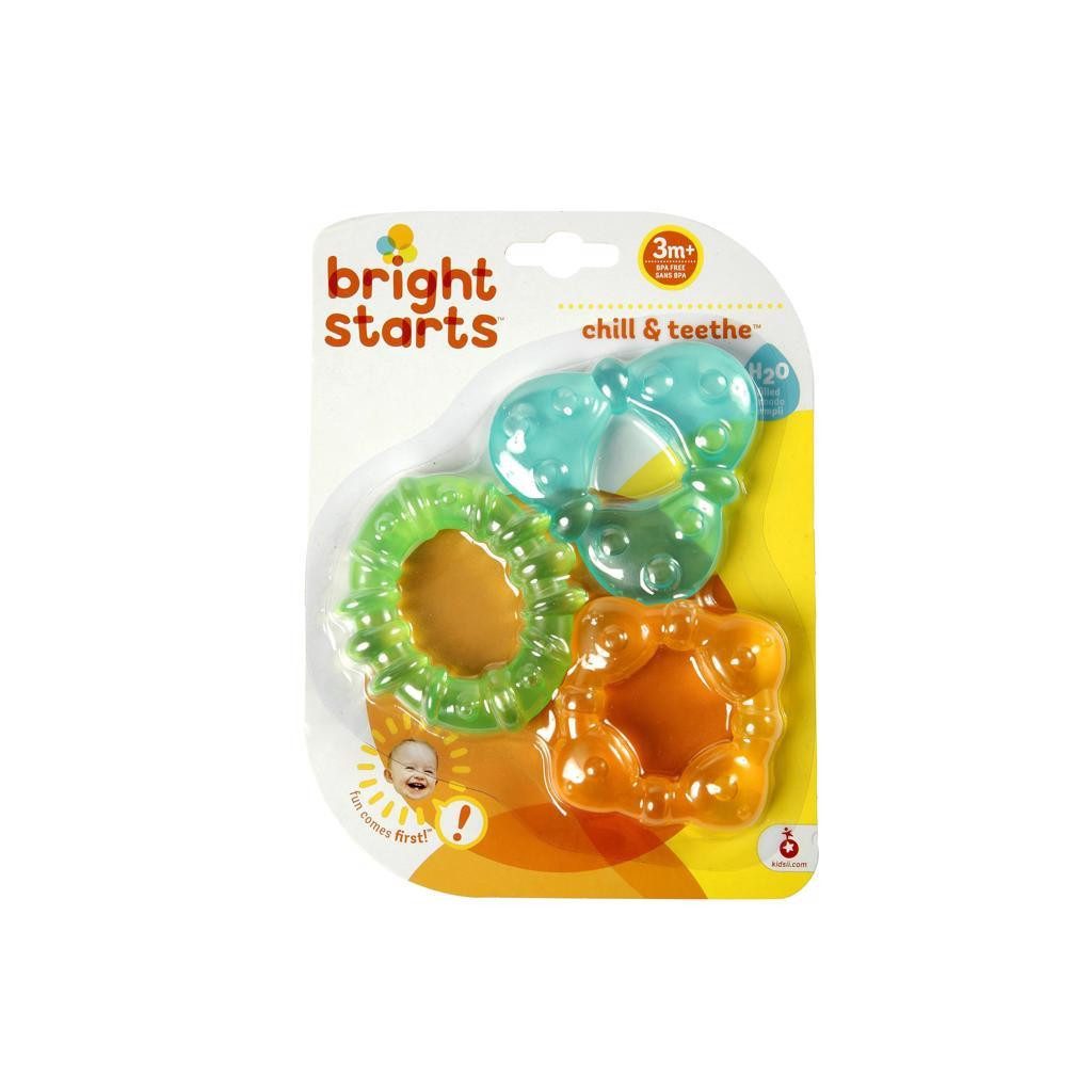 BRIGHT STARTS Vízzel töltött rágóka 3 féle, 3hó+