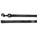 EXPLORER DOG Póráz Fekete topográfia S - 120x1,5 cm