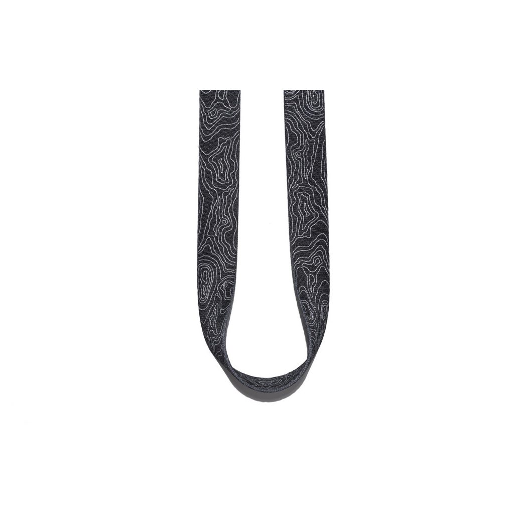 EXPLORER DOG Póráz Fekete topográfia S - 120x1,5 cm