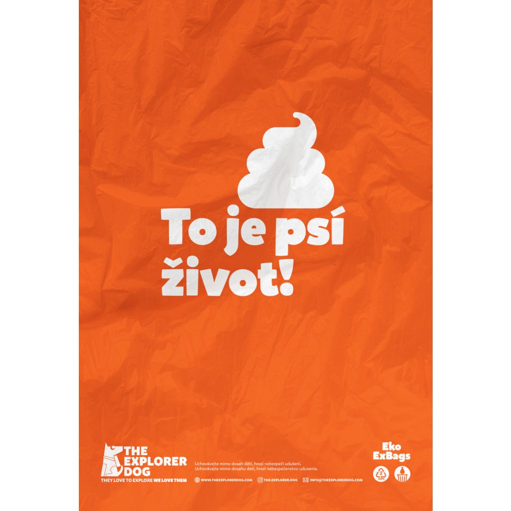 EXPLORER DOG Kutyaürülék zacskó újrahasznosított anyagokból - 270 db