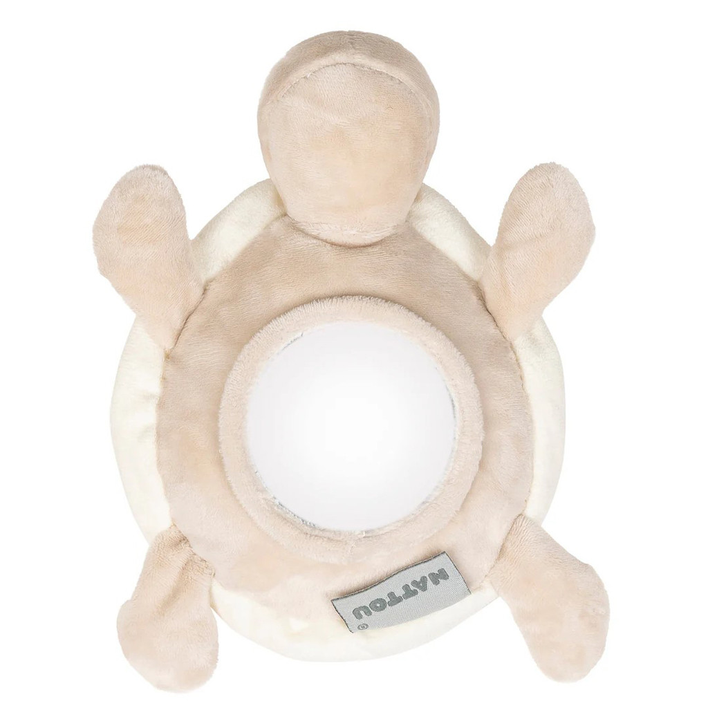 NATTOU Lapidou plüss teknős játék 4 tevékenységgel 19 cm Karamell