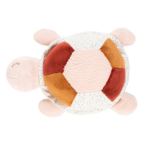 NATTOU Lapidou plüss teknős játék 4 tevékenységgel 19 cm Pink