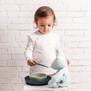 NATTOU Szilikon étkészlet előkével 4 db-os zöld BPA mentes