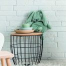 NATTOU Szilikon étkészlet 4 db-os homok-zöld BPA mentes