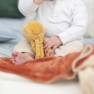 NATTOU Első játék babáknak, a polip PIU PIU Lapidou okkerszínű 0m+