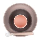 NATTOU  Szilikon étkészlet 4 db-os rózsaszín-lila BPA mentes