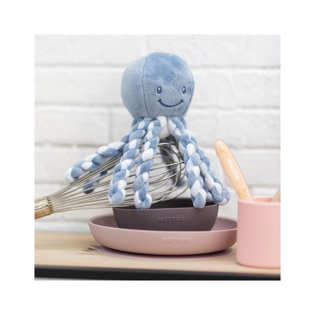 NATTOU  Szilikon étkészlet 4 db-os rózsaszín-lila BPA mentes