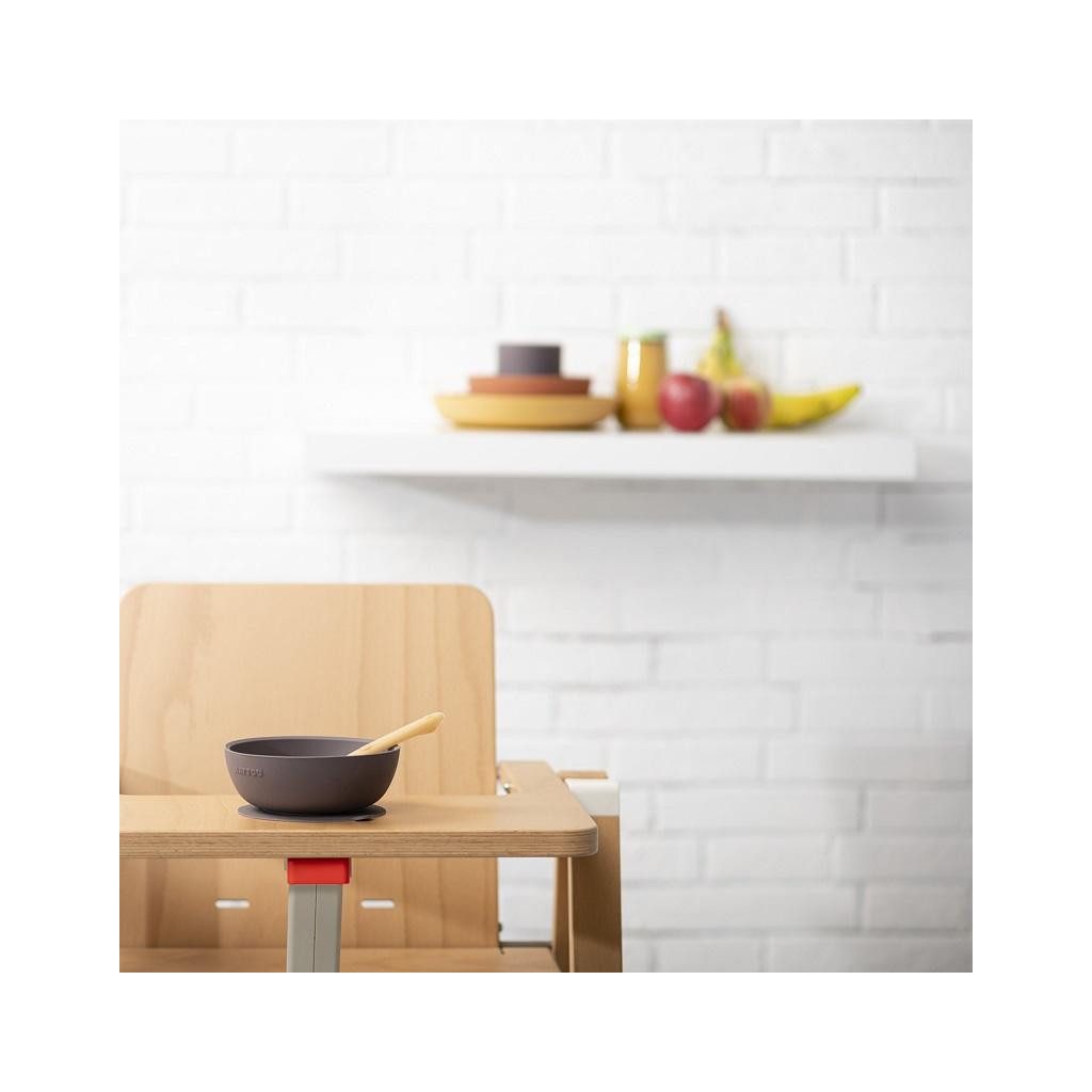 NATTOU  Szilikon étkészlet 4 db-os rózsaszín-lila BPA mentes