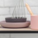 NATTOU  Szilikon étkészlet 4 db-os rózsaszín-lila BPA mentes