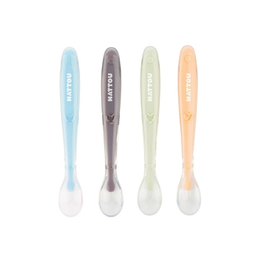 NATTOU Szilikon kanalak puha véggel 4 db