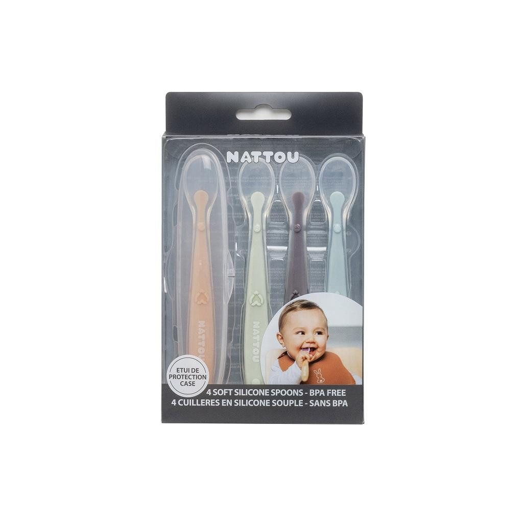 NATTOU Szilikon kanalak puha véggel 4 db