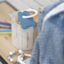 NATTOU Szilikon rágóka hűthető résszel BPA mentes kék egér