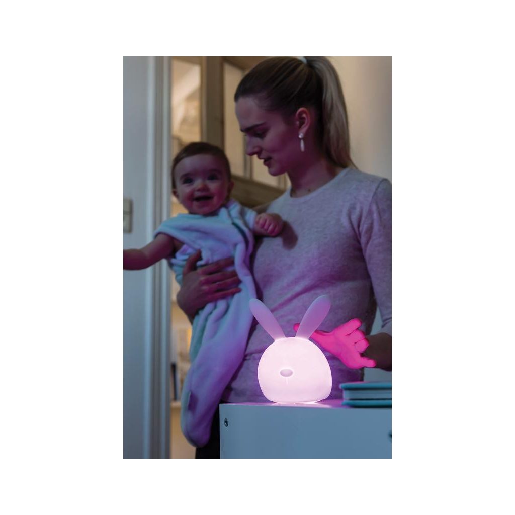 NATTOU éjszakai fény szilikon hangérzékelővel Lapidou nyuszi