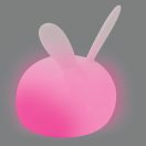 NATTOU éjszakai fény szilikon hangérzékelővel Lapidou nyuszi