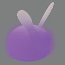 NATTOU éjszakai fény szilikon hangérzékelővel Lapidou nyuszi