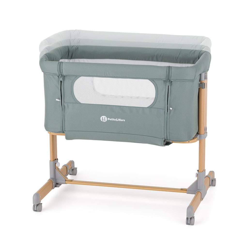 PETITE&MARS Állítható kiságy Grace Compact Foggy Green