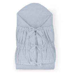   PETITE&MARS Megkötős pólya Nurse tömör kókusz betéttel Dusty Blue 75x75 cm