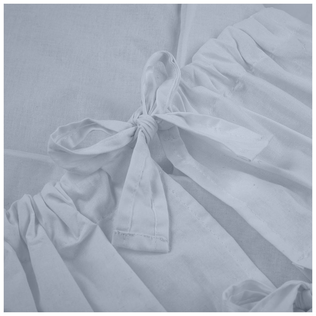 PETITE&MARS Megkötős pólya Nurse tömör kókusz betéttel Dusty Blue 75x75 cm