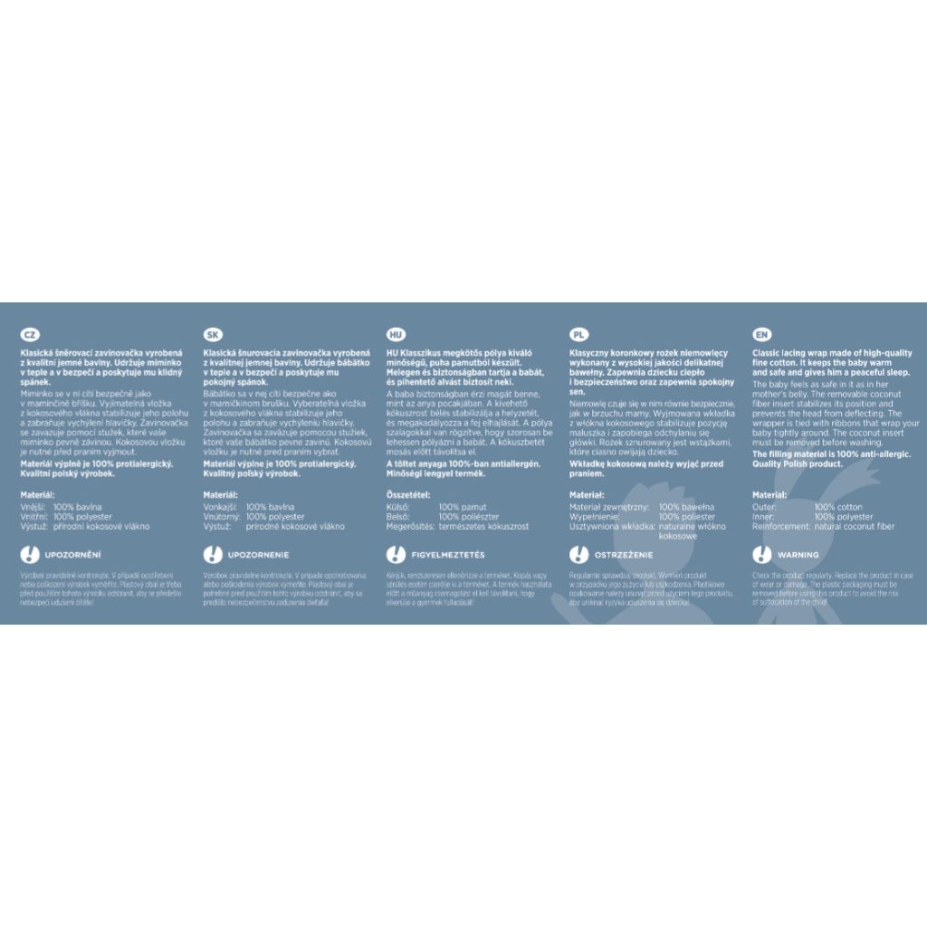 PETITE&MARS Megkötős pólya Nurse tömör kókusz betéttel Light Beige 75x75 cm