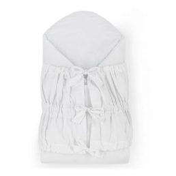   PETITE&MARS Megkötős pólya Nurse tömör kókusz betéttel White 75x75 cm