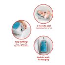 SKIP HOP Moby összecsukható fürdetőszék kék 0-6m