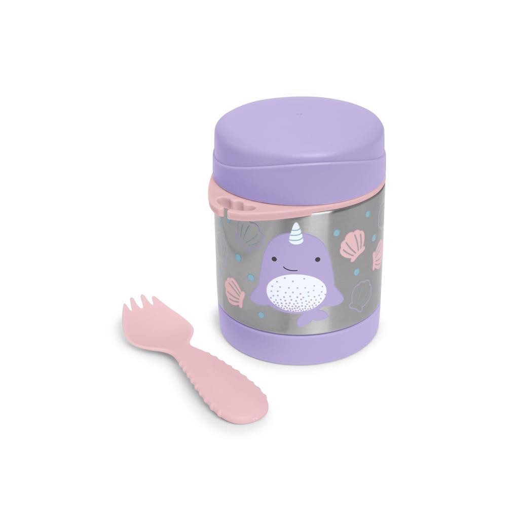 SKIP HOP Zoo Ételtermosz kanál/villával Narvál 325 ml, 3év+