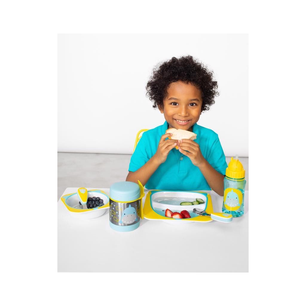 SKIP HOP Zoo Termosz ételhez kanállal/villával Cápa 325 ml, 3év+