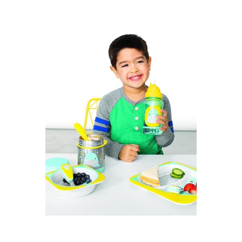 SKIP HOP Zoo Termosz ételhez kanállal/villával Cápa 325 ml, 3év+