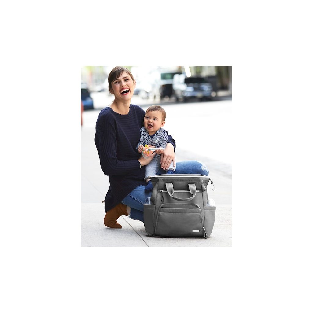 SKIP HOP Táska pelenkázó/hátizsák Mainframe Charcoal