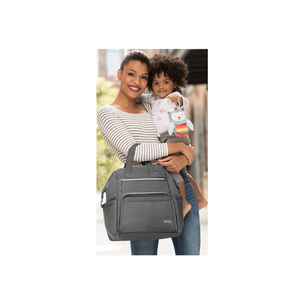 SKIP HOP Táska pelenkázó/hátizsák Mainframe Charcoal