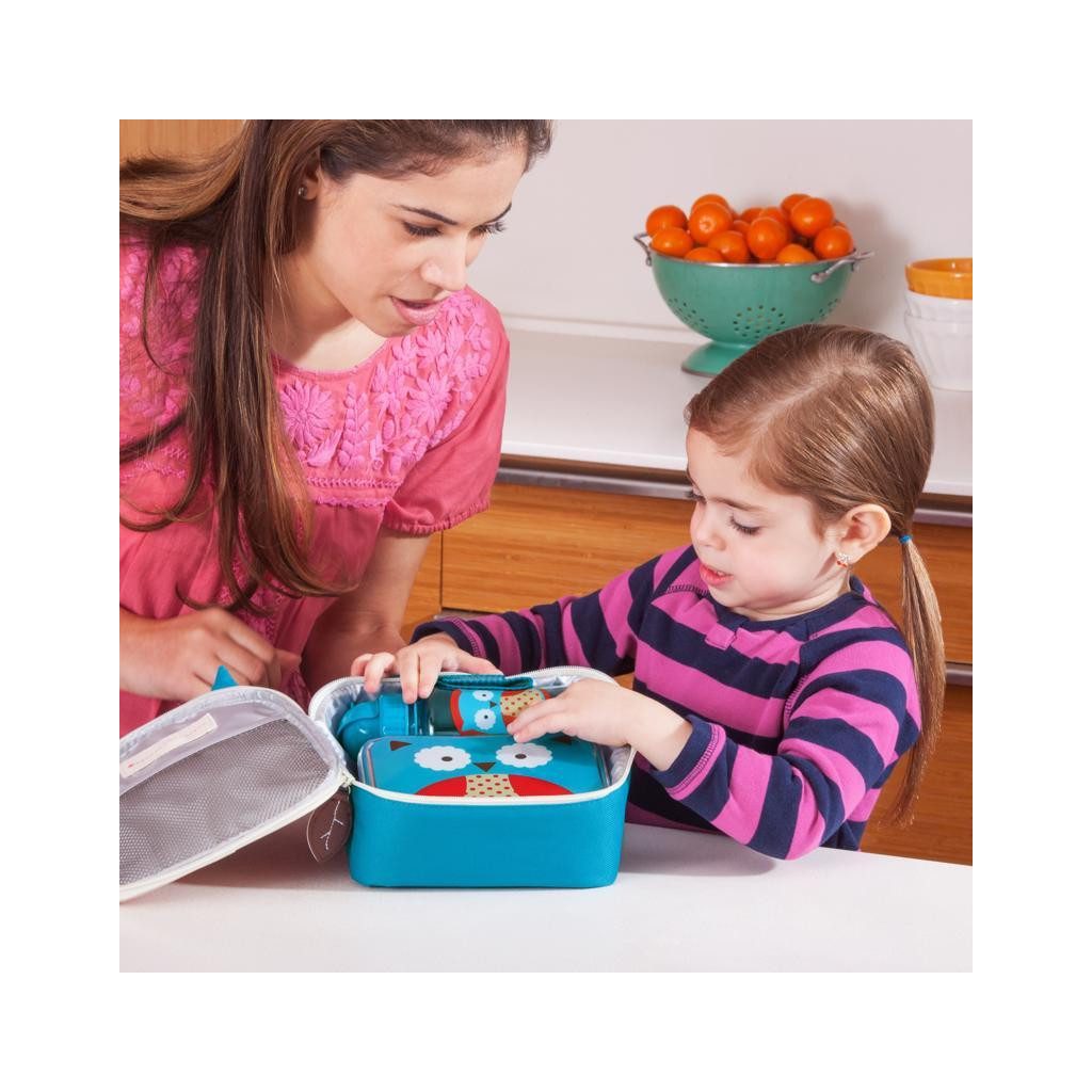 SKIP HOP Zoo Tízórai doboz 700 ml Bagoly 3év+