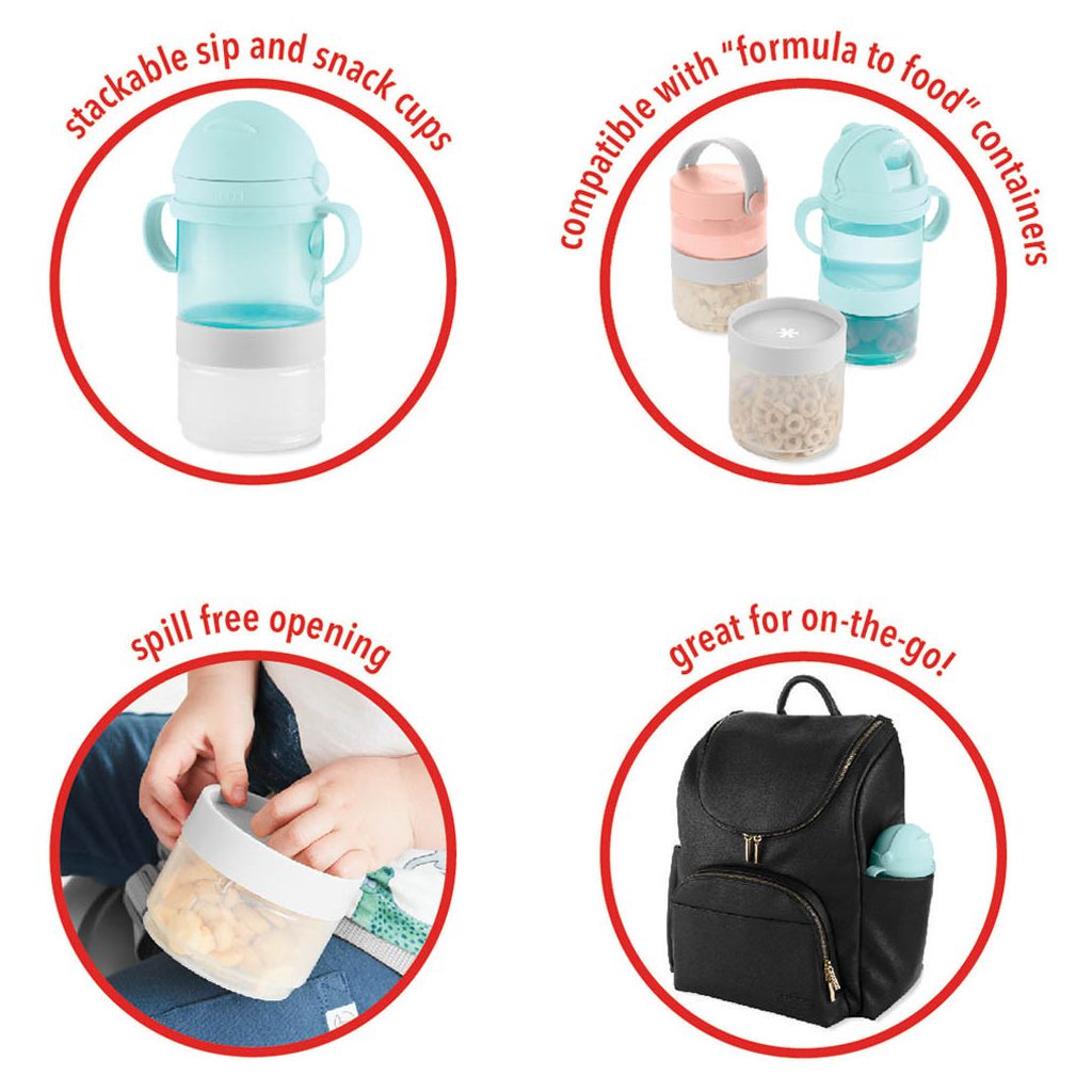 SKIP HOP 2 az 1-ben halmozható étel- és italkészlet