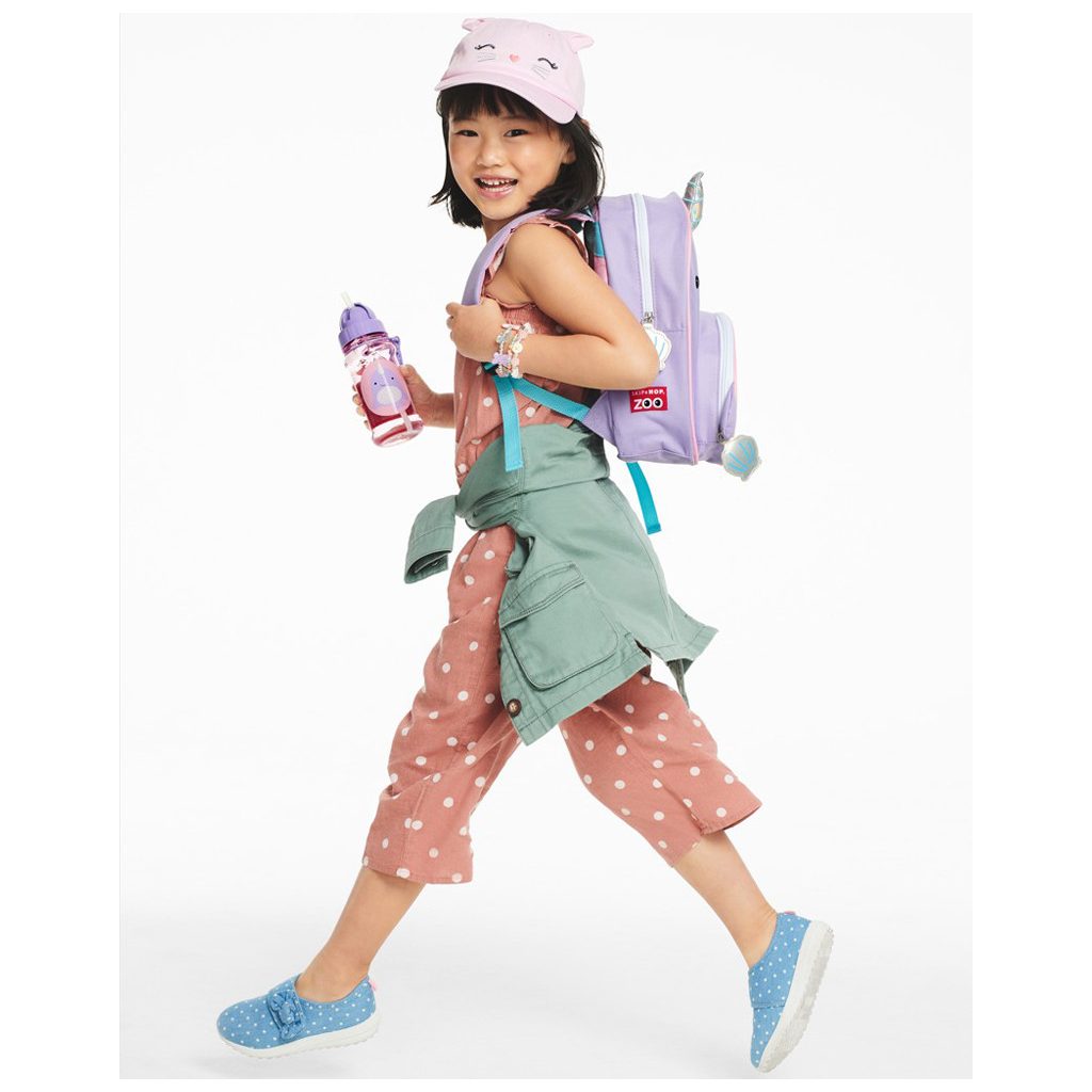 SKIP HOP Zoo Szívószálas pohár PP PVC és BPA mentes Narvál 12h+