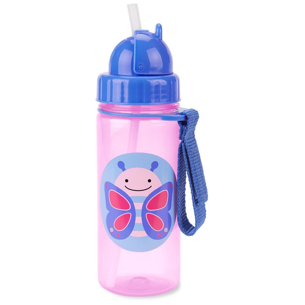 SKIP HOP Zoo Szívószálas pohár PP PVC és BPA mentes Pillangó 12m+