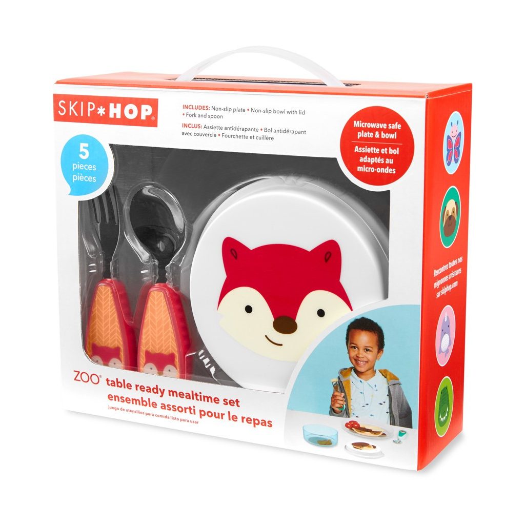 SKIP HOP Zoo Set étkezőszett 5 db-os Róka 12 hó+