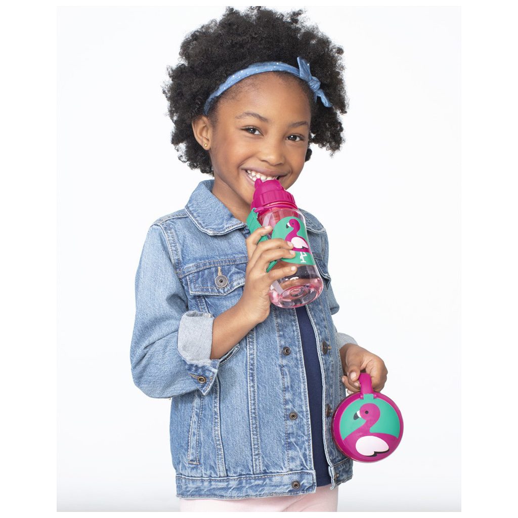 SKIP HOP Zoo Szívószálas pohár PP PVC és BPA mentes Flamingó 12m+