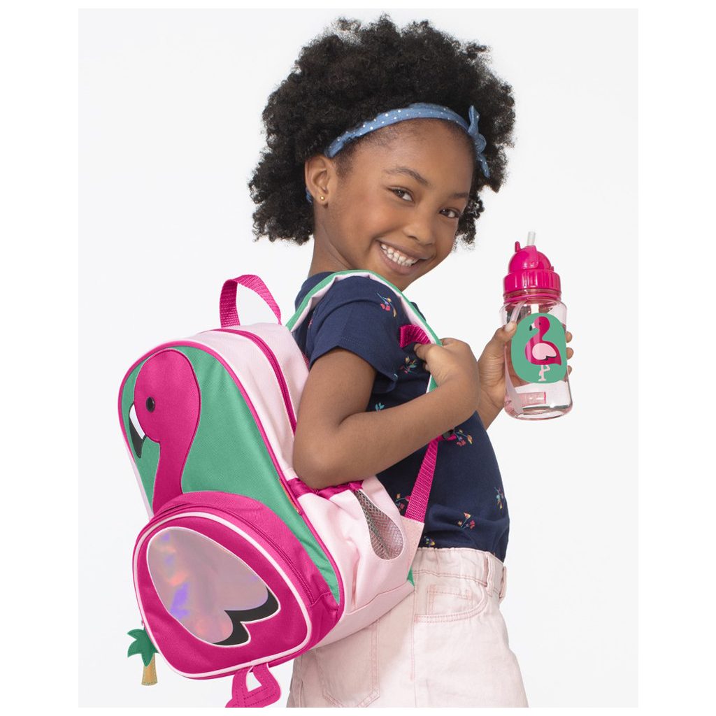 SKIP HOP Zoo Szívószálas pohár PP PVC és BPA mentes Flamingó 12m+