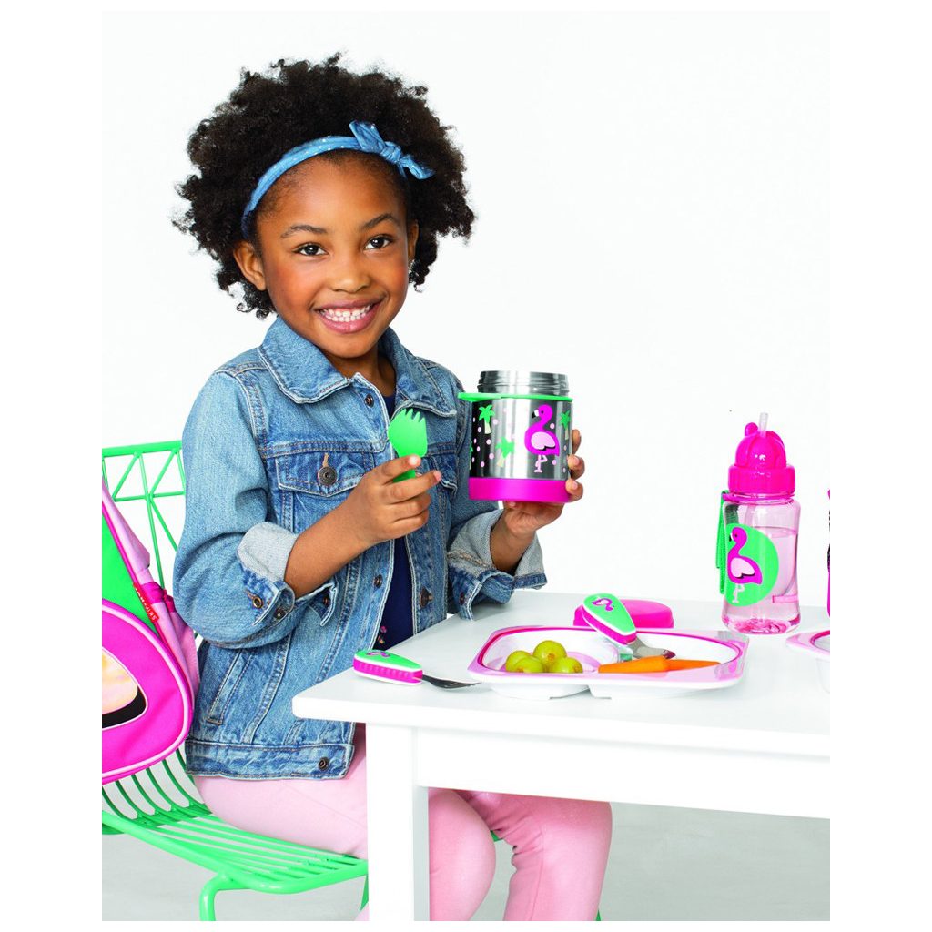 SKIP HOP Zoo Szívószálas pohár PP PVC és BPA mentes Flamingó 12m+