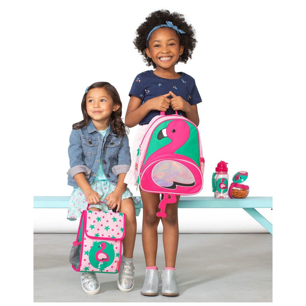 SKIP HOP Zoo Szívószálas pohár PP PVC és BPA mentes Flamingó 12m+