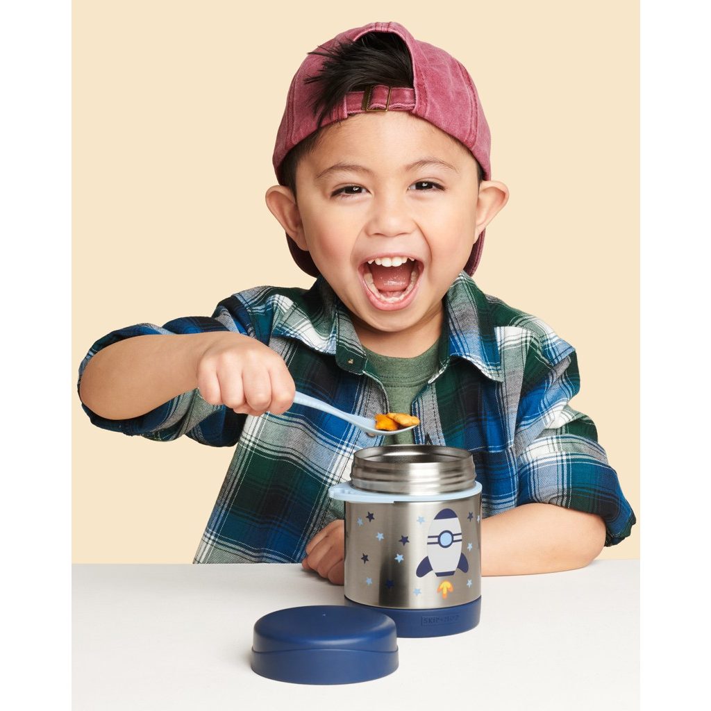 SKIP HOP Spark Style Ételtermosz kanál/villával Rakéta 325 ml, 3év+