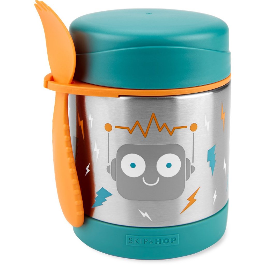SKIP HOP Spark Style Ételtermosz kanál/villával Robot 325 ml, 3év+