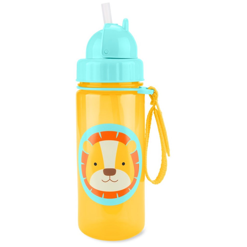 SKIP HOP Zoo Szívószálas pohár PP PVC és BPA mentes Oroszlán 12h+