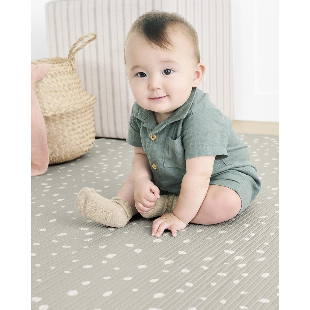 SKIP HOP PVC és BPA mentes játszószőnyeg 218x132cm Boho Beige 0m+