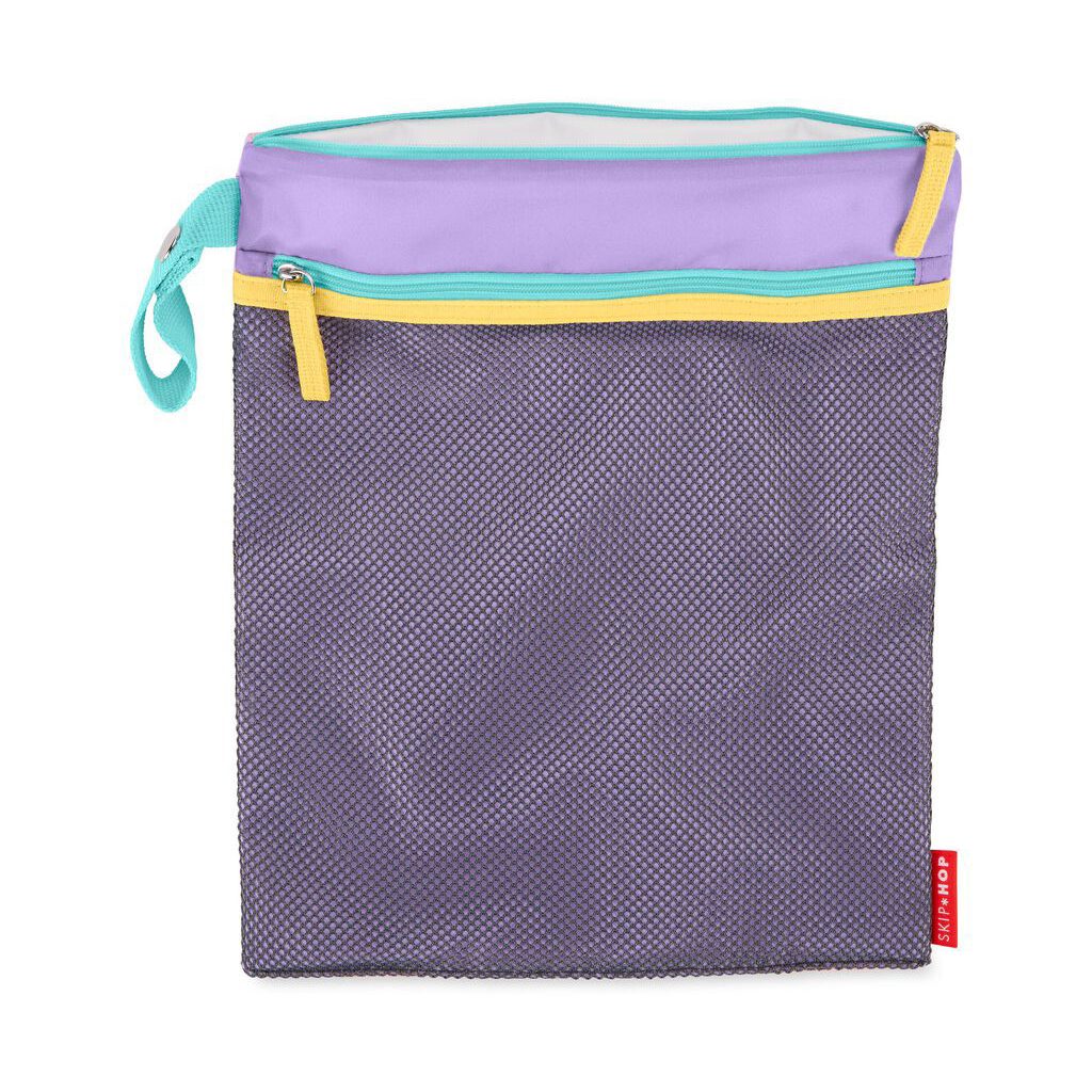 SKIP HOP Spark Style Vrecko nepremokavé fialovo-ružová 30 x 38 cm