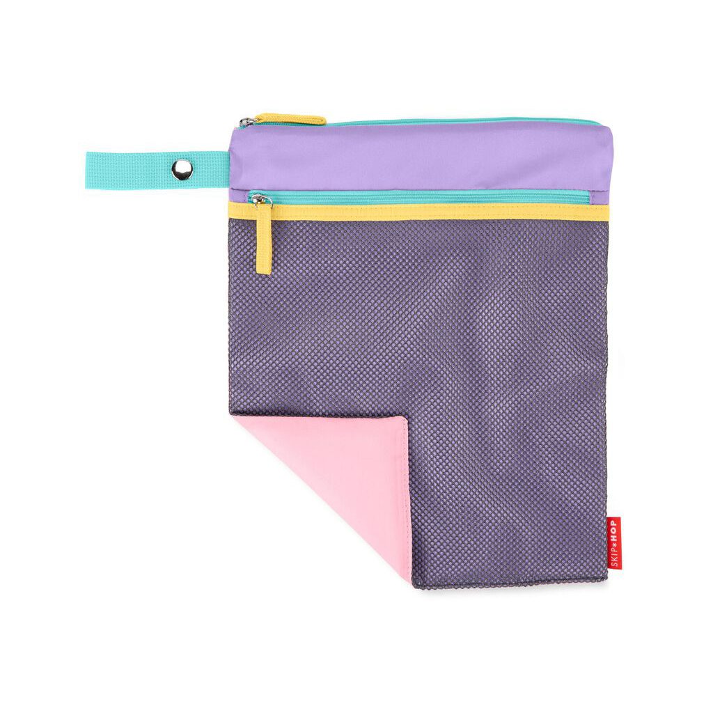 SKIP HOP Spark Style Vrecko nepremokavé fialovo-ružová 30 x 38 cm