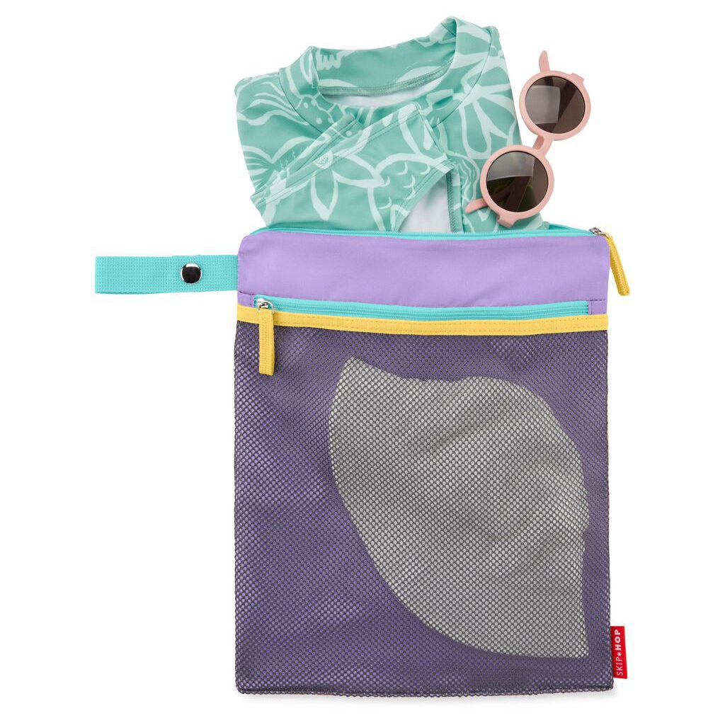 SKIP HOP Spark Style Vrecko nepremokavé fialovo-ružová 30 x 38 cm
