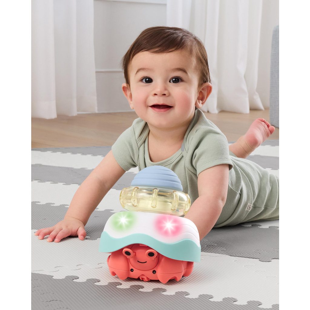 SKIP HOP Hračka aktívna na podporu plazenia Krab 4v1 5m+