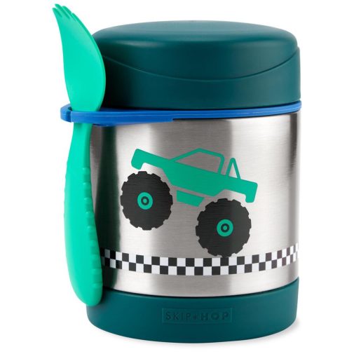 SKIP HOP Spark Style Termoska na jedlo s lyžičkou/vidličkou Monster Truck 325 ml, 3r+