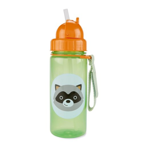 SKIP HOP Zoo Pohár szívószállal PP PVC és BPA mentes Mosómedve 12m+