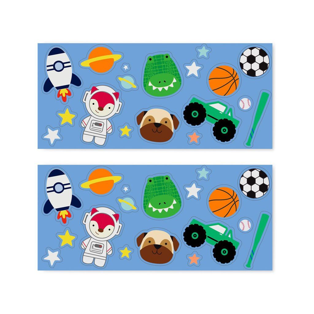 SKIP HOP FÄ¾aÅ¡a s nÃ¡lepkami so slamkovÃ½m nÃ¡ustkom nerezovÃ¡ modrÃ¡ 380 ml, 4r+